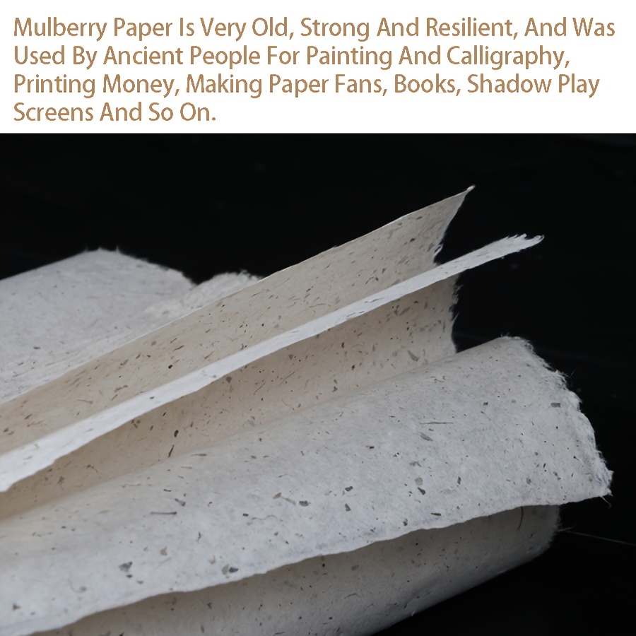 50 Sheets Mulberry Paper Sheets Craft Paper Painting Papers for