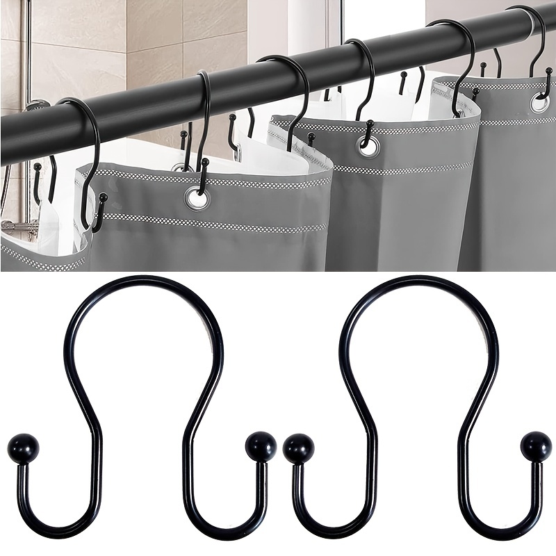 Antirust No Beads Small Double Ear Shower Curtain Hook - Temu