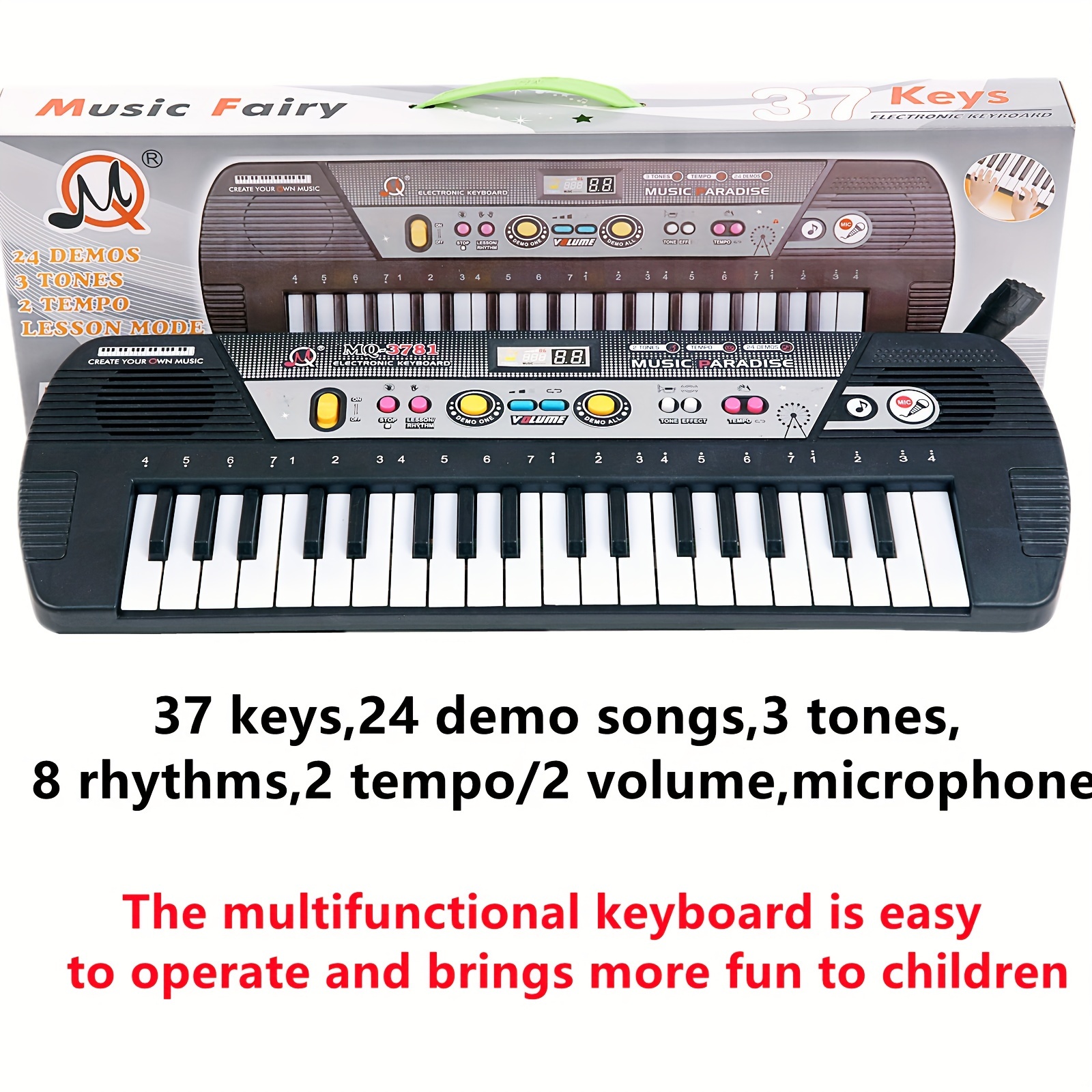 37 Clés Mini Jouet Musical Enfants Clavier Musical Piano - Temu
