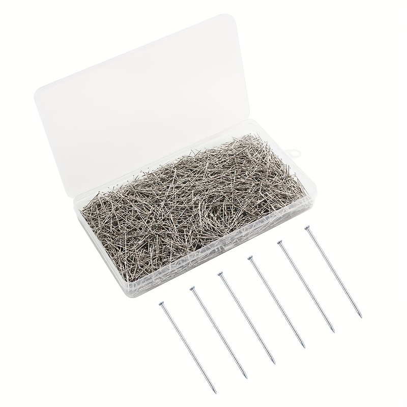 Straight Pins Storage Box Metal Head Round Dressmaking Pins - Temu