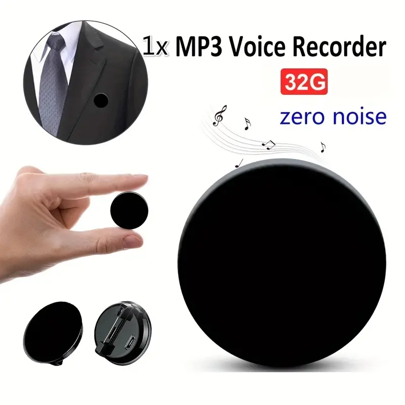 Q3 32gb Mini Digital Voice Recorder One click Recording - Temu