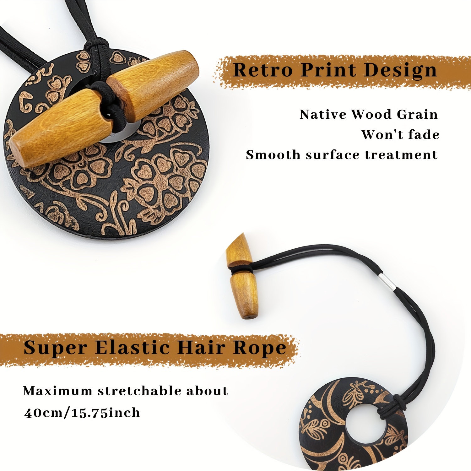 Nutty Natte 3 Pcs Knotted Elastic Hair Tie for Dreadlock and thick hair  Accessories extra long elastic rubber band Embedded Ponytail Holders Loc  Hair