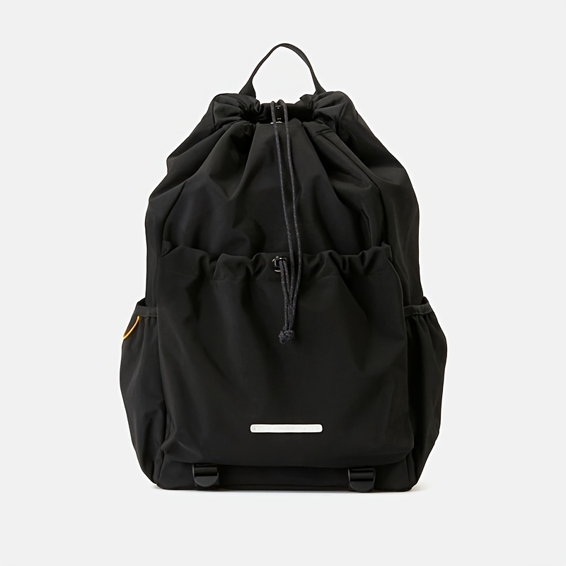 Outdoor Drawstring Backpack, Large Capacity Travel Bundle Pockets, Lightweight Sport Gym Bag - Click Image to Close