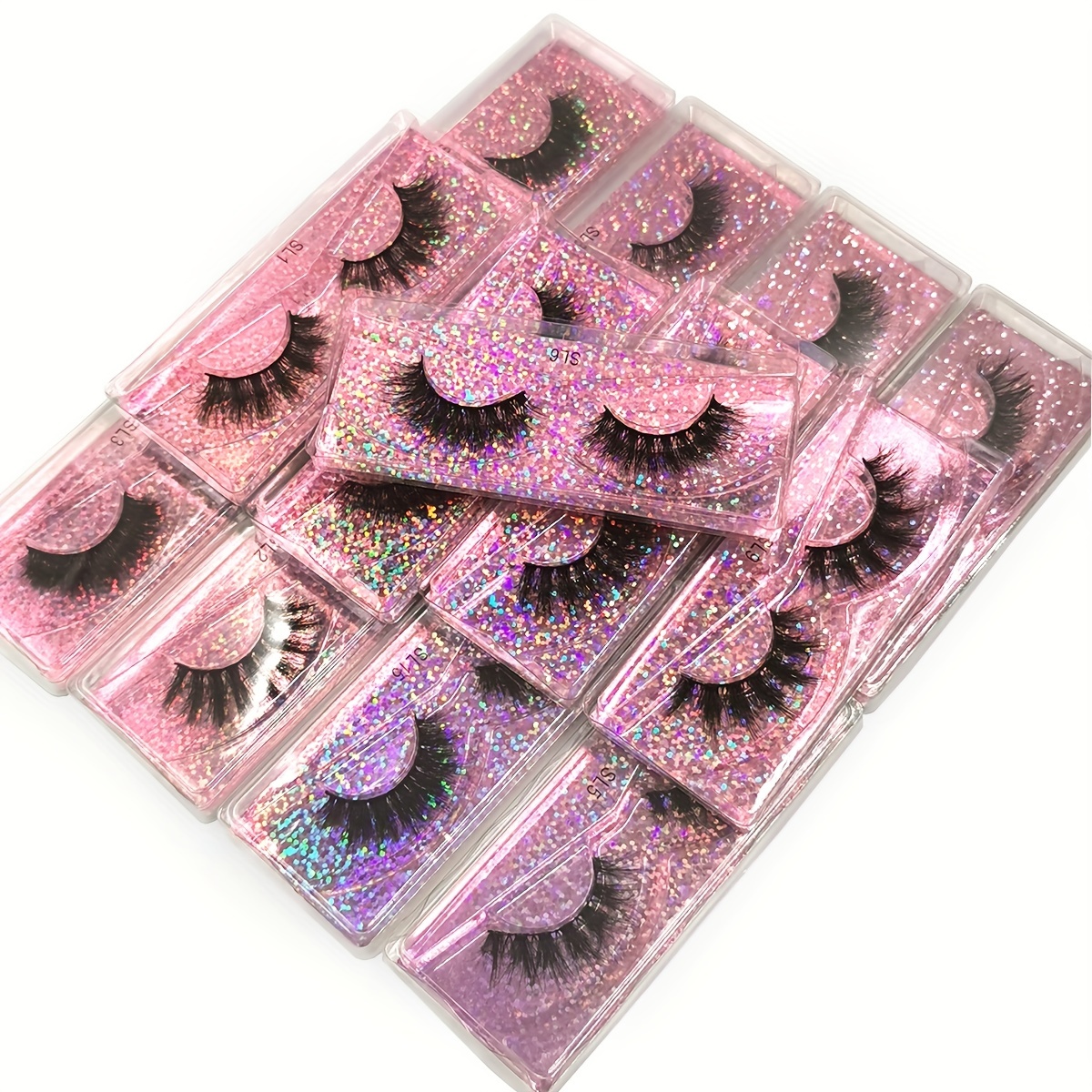 20 Pairs Natural Fluffy Wispy False Eyelashes 10 Styles Mixed Styles