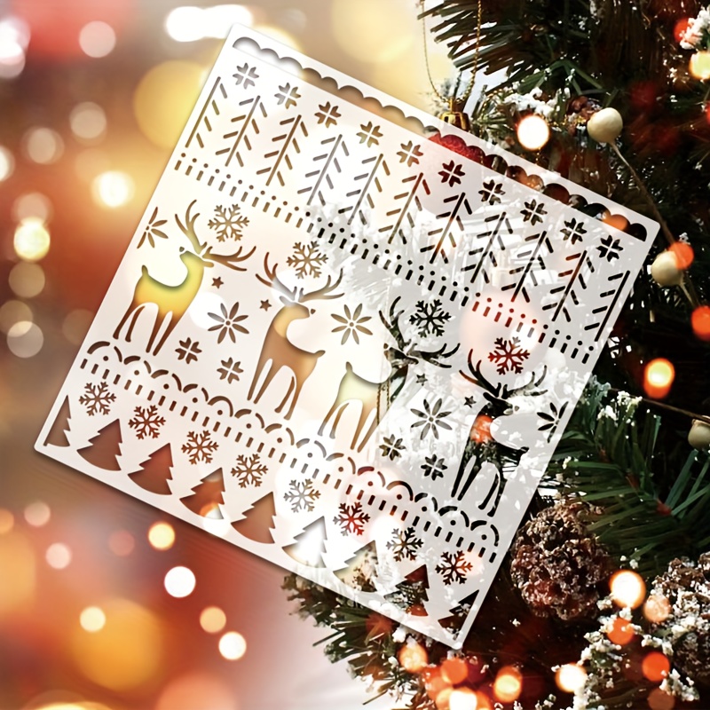 Christmas Snowflake Stencils For Painting Winter Christmas - Temu United  Arab Emirates