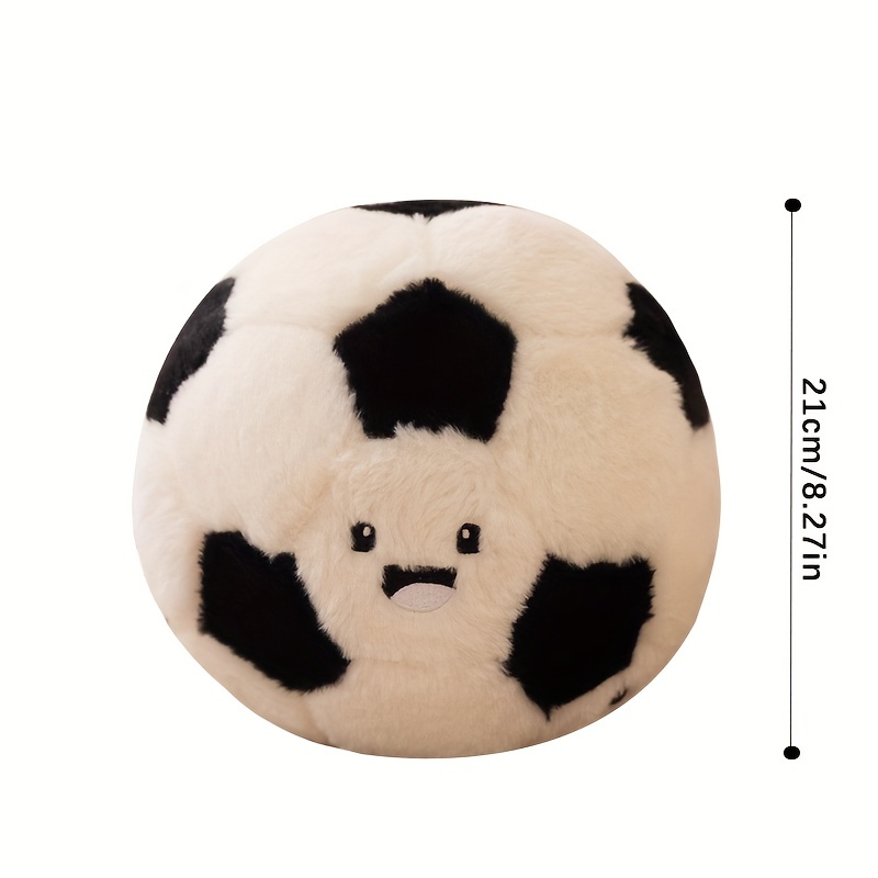 25cm Football Shape Stuffed Doll Mascot Ball Soccer Plush Toy Kids Baby  Gift New