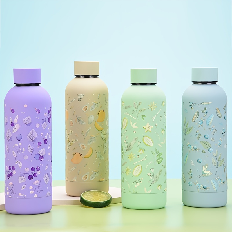 Vacuum Sports Water Bottle Stainless Steel Colourful Water - Temu