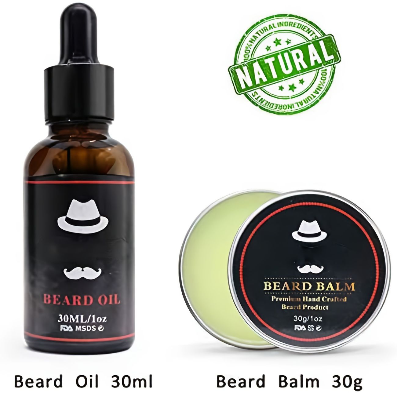 Beard Grooming Kit Facial Hair Care Kit With Organic Beard Oil Beard Bib  Beard Brush Beard