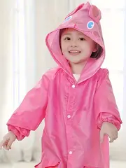 cute cartoon animal raincoat for kids waterproof and stylish ideal for height 90 130 cm details 11