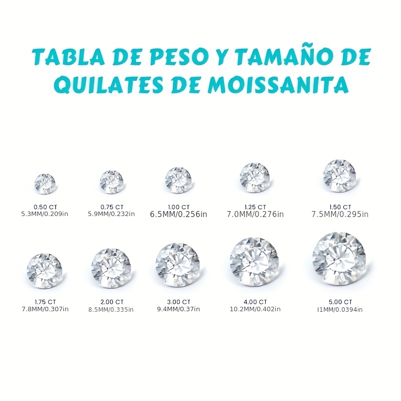 POMODA Anillos de compromiso de moissanita de 1.5 quilates para mujer,  plata de ley 925, circonita cúbica, corte redondo, anillos de compromiso –  Yaxa Costa Rica