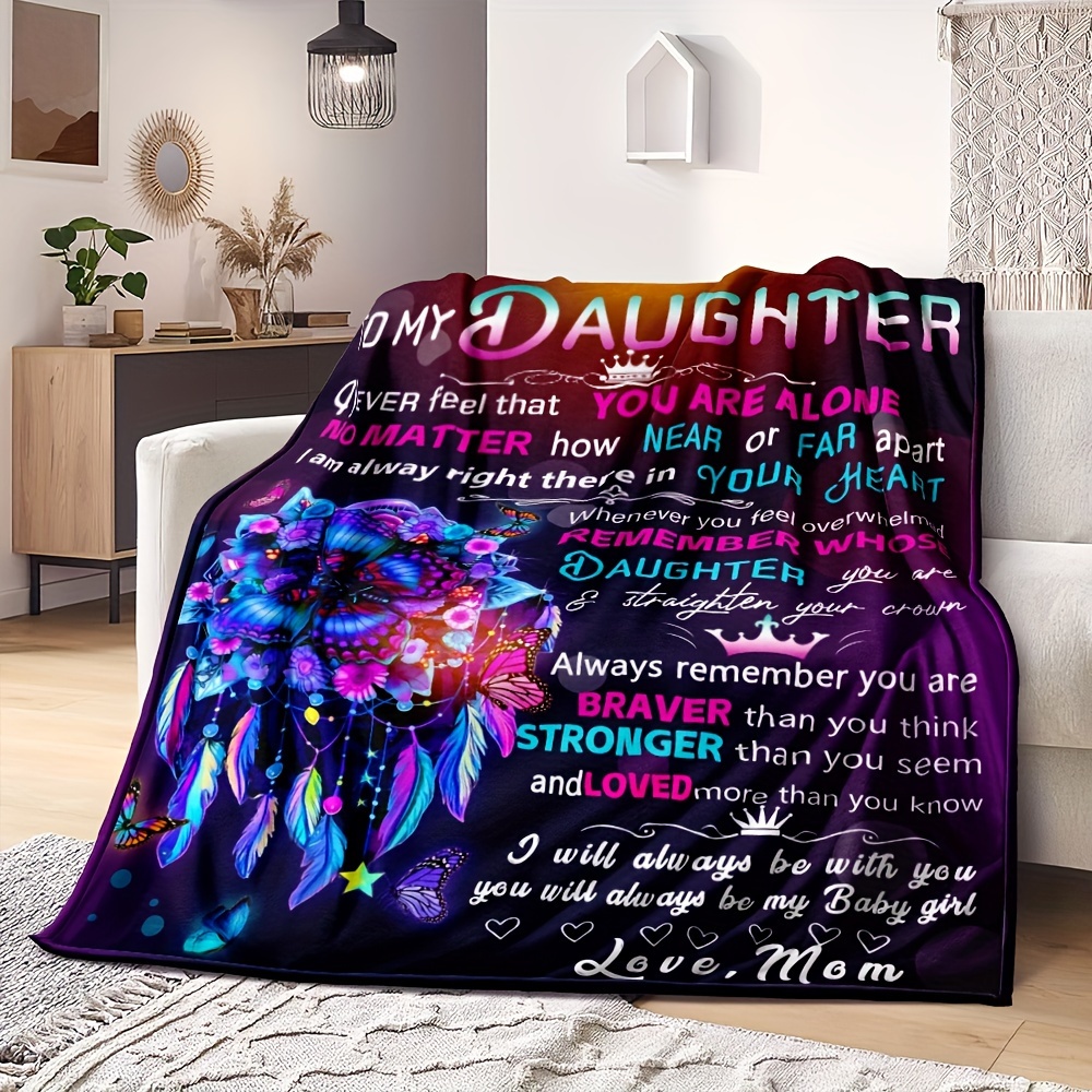 Birthday Gifts For Women Throw Blanket Daughter/grandma/mom - Temu