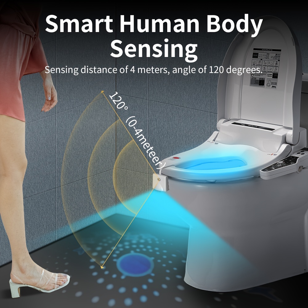 8/16 Color Motion Sensor Smart Toilet Seat Night Light Waterproof Backlight  For Toilet Bowl LED Luminaria Lamp WC Toilet Light