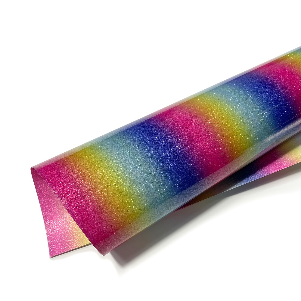 Rainbow Glitter Heat Transfer Vinyl
