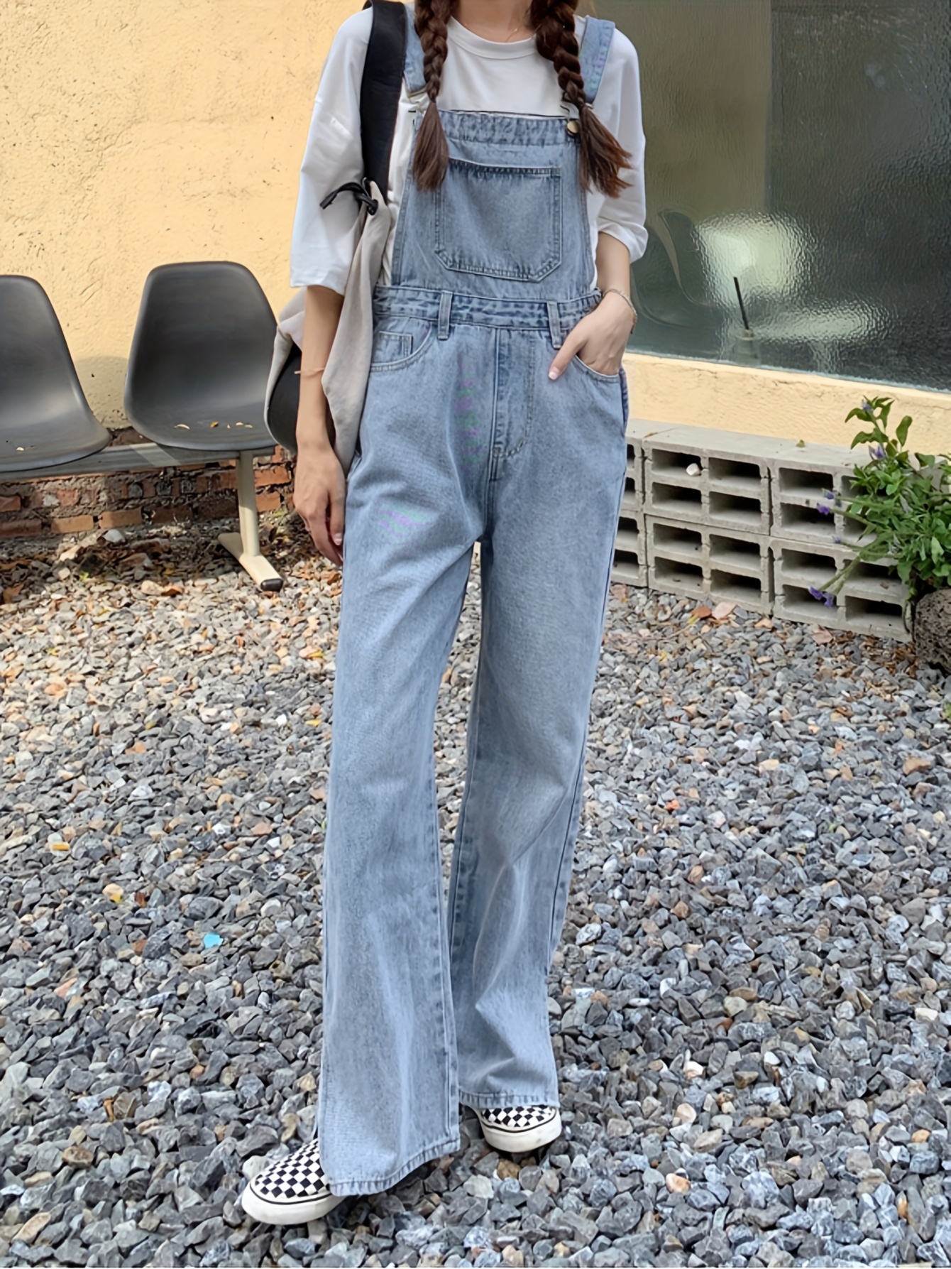 Frontwalk Mens Denim Work Overalls Casual Relaxed Fit Jumpsuits