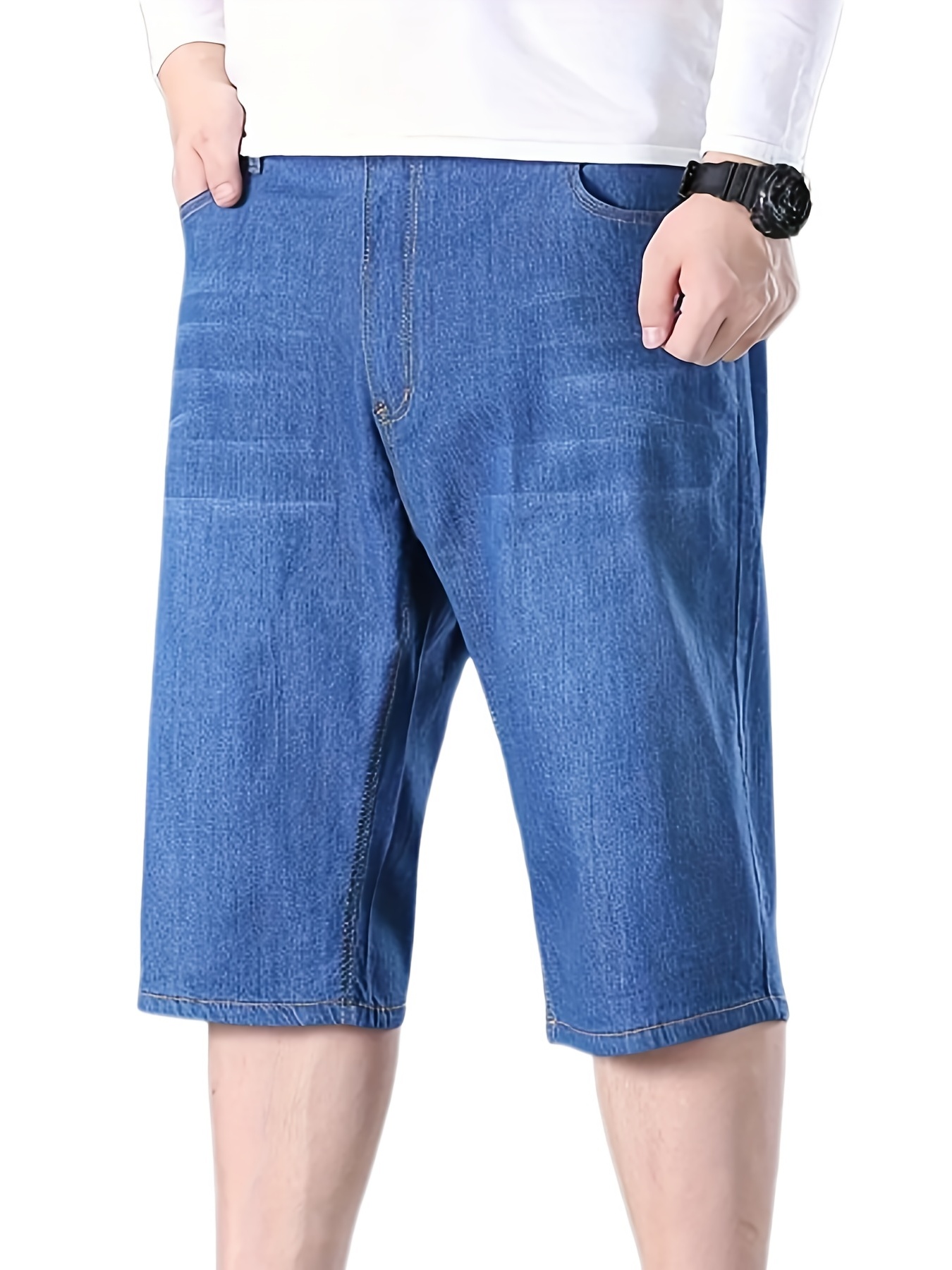 Mens short hot sale jeans pants