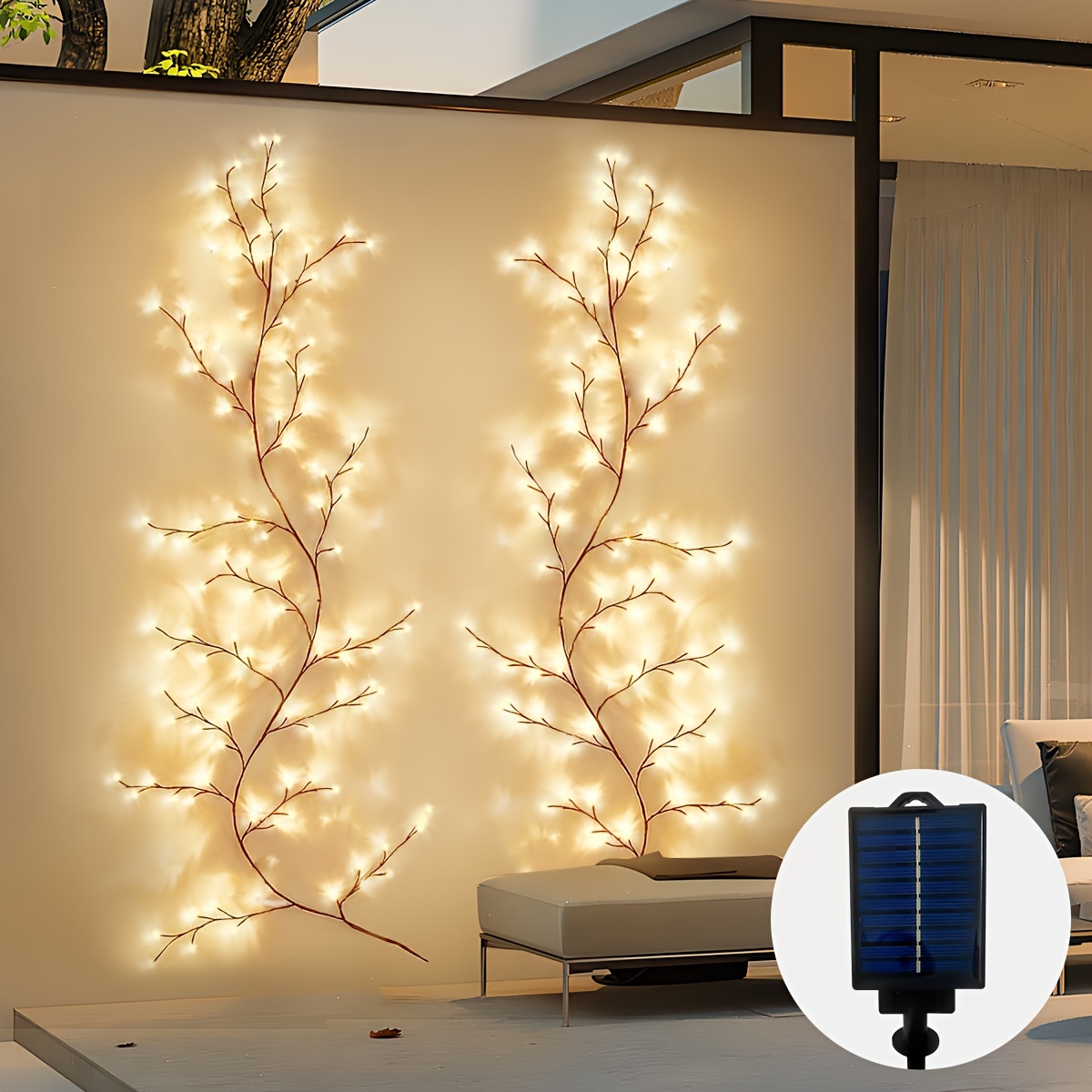ShenMo Olivier décoratif lumineux à piles ou USB - 45,7 cm - 30 LED blanc  chaud avec minuteur - Arbre de verdure artificiel avec guirlande lumineuse  pour mariage, vacances, maison, décoration de Noë 