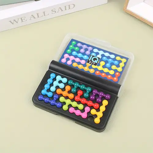 Quality Plastic Iq Logic Puzzle Mind Brain Teaser Beads Tangram