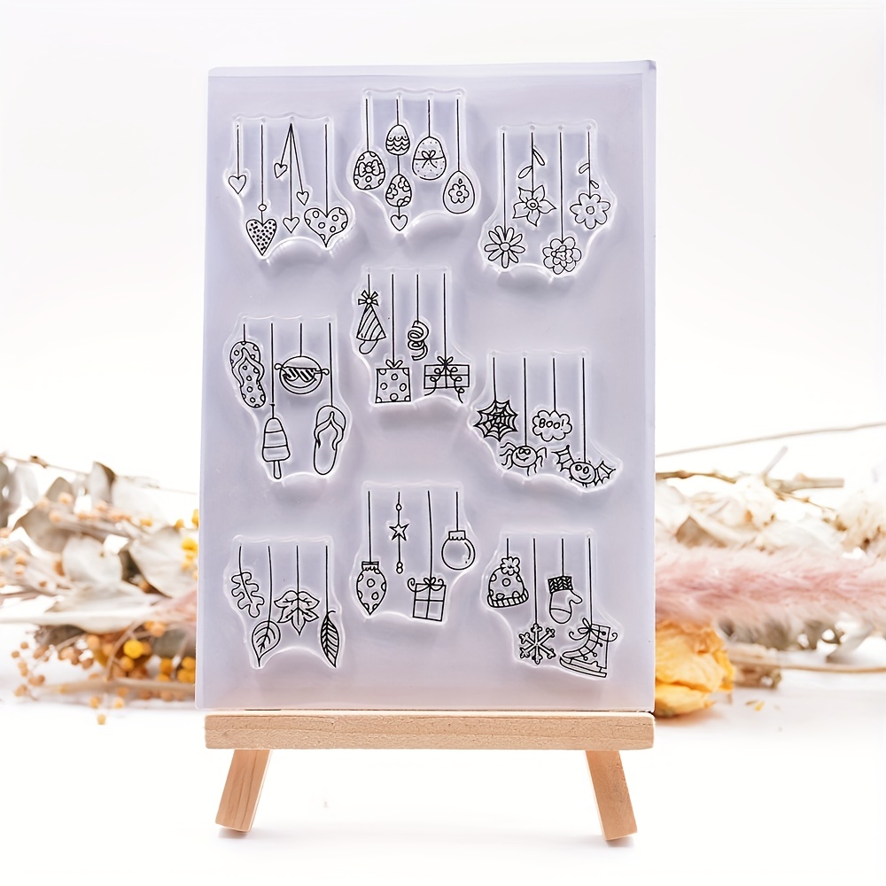 

Tampon en silicone transparent décoratif pour fond