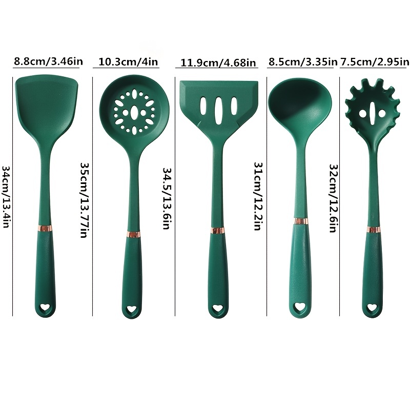 High Temperature Resistant Silicone Spatula Non-stick Surface Special  Cooking Spatula Cooking Food Level Household Spatula Kitchen Cooking Full  Shovel Black Red Green Cooking Spatula Kitchen Utensils - Temu