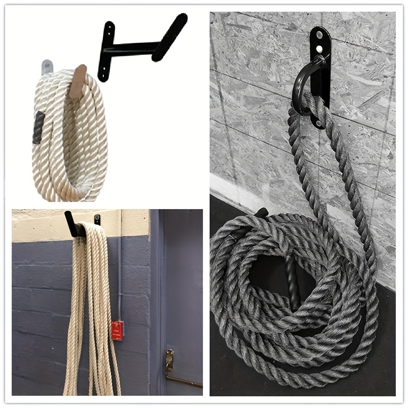 2Pcs Battle Rope Wall/Ceiling Mount Anchor Bracket Hook for