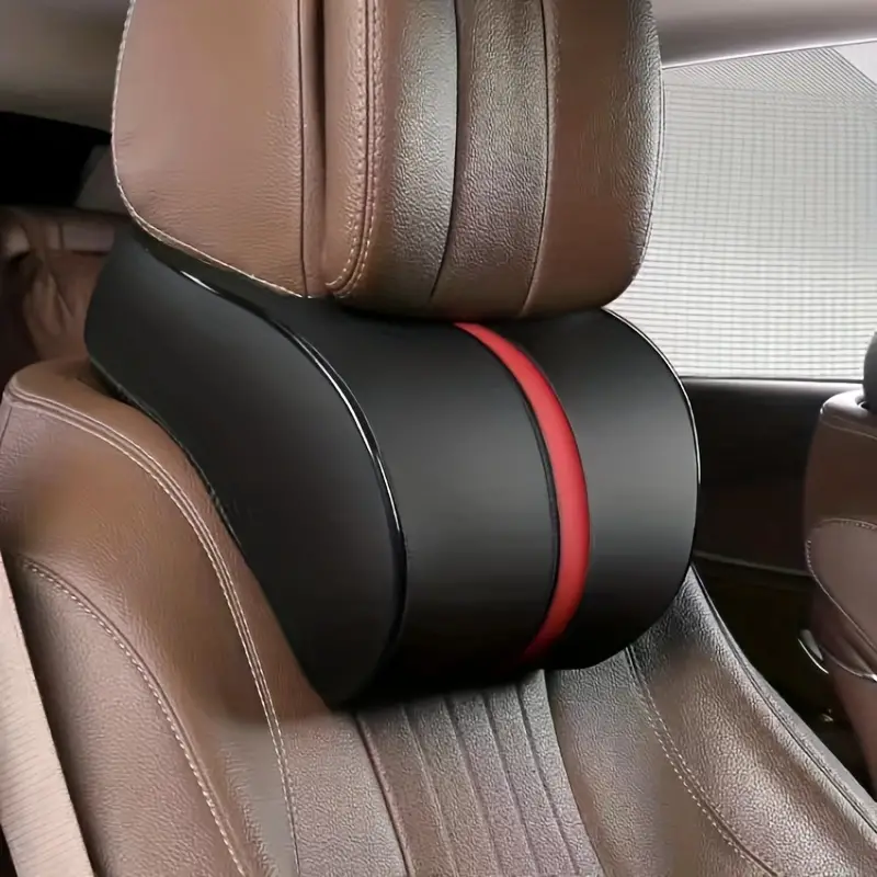 Cojín de espuma viscoelástica para reposacabezas de automóvil Car Seat  Headrest Cojín de respaldo de asiento de automóvil Material de cuero PU  Reposac