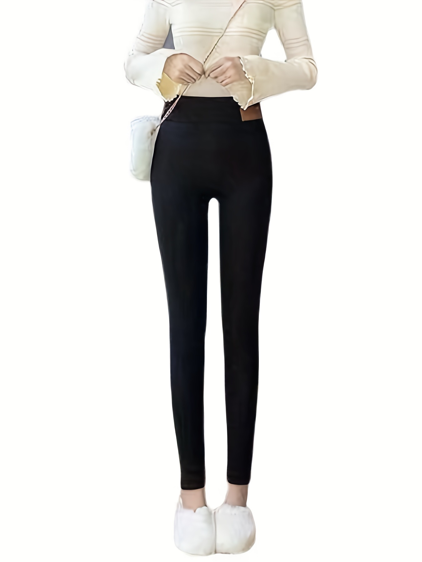 GuyAna Lambskin Winter Leggings, Women's Thermal Fleece Lined Leggings,  2023 Waist Extra Thick Cashmere Thermal Leggings (A-2PCS,S) at   Women's Clothing store