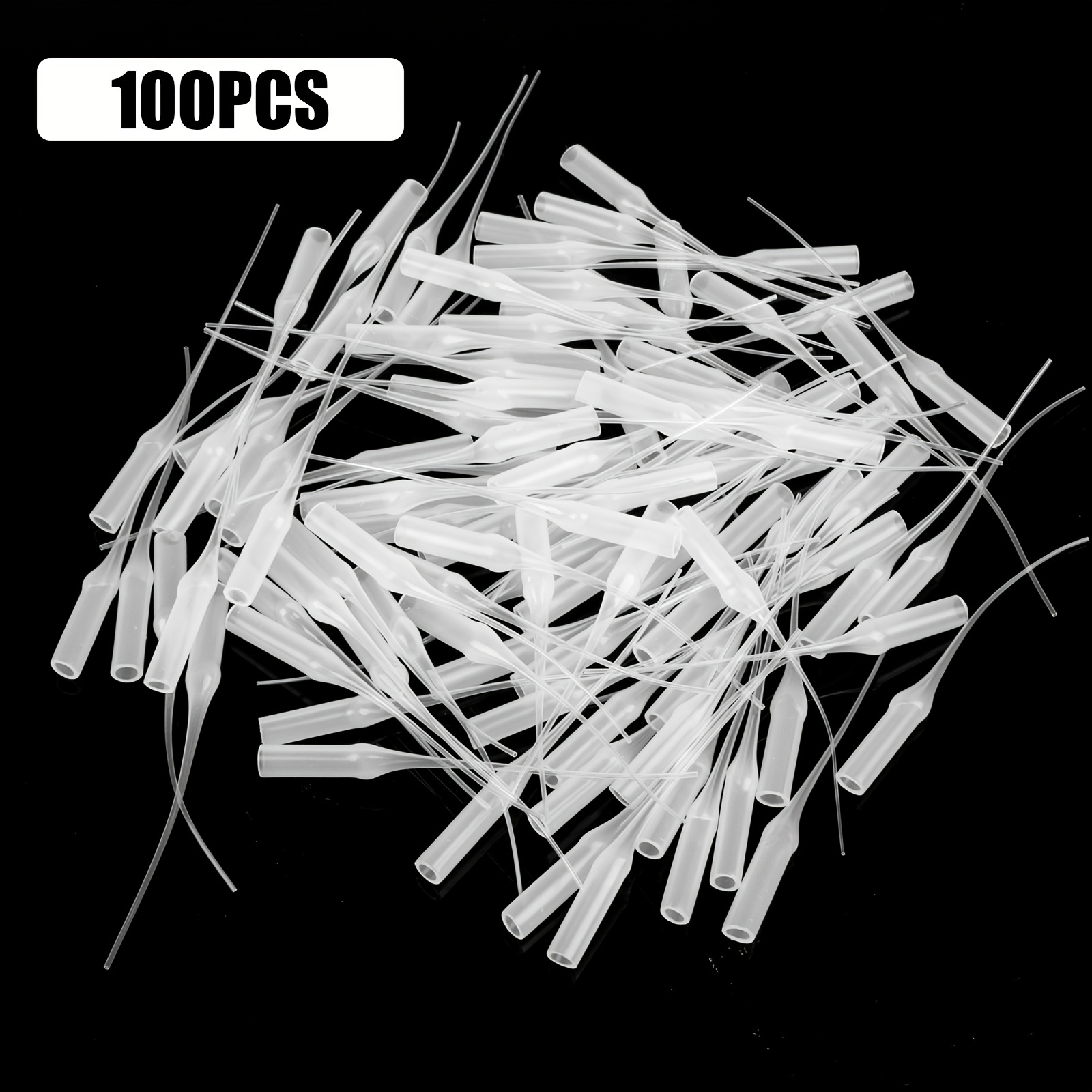 Glue Tips 100pcs Plastic Glue Micro-Tips Glue Extender Precision CA Glue  Applicator for Arts Crafts Hobby Projects Guitar Fret Slot White 