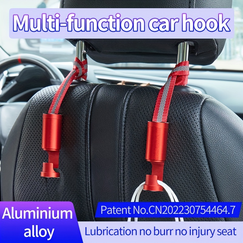 Suede Car Seat Back Hook Load bearing Metal Hook Hanger Car - Temu