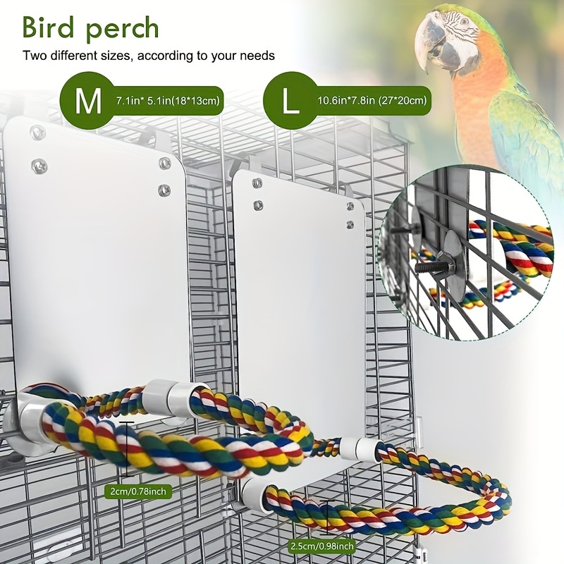 Durable Bird Rope Perch For Parrot Training And Play Ideal - Temu