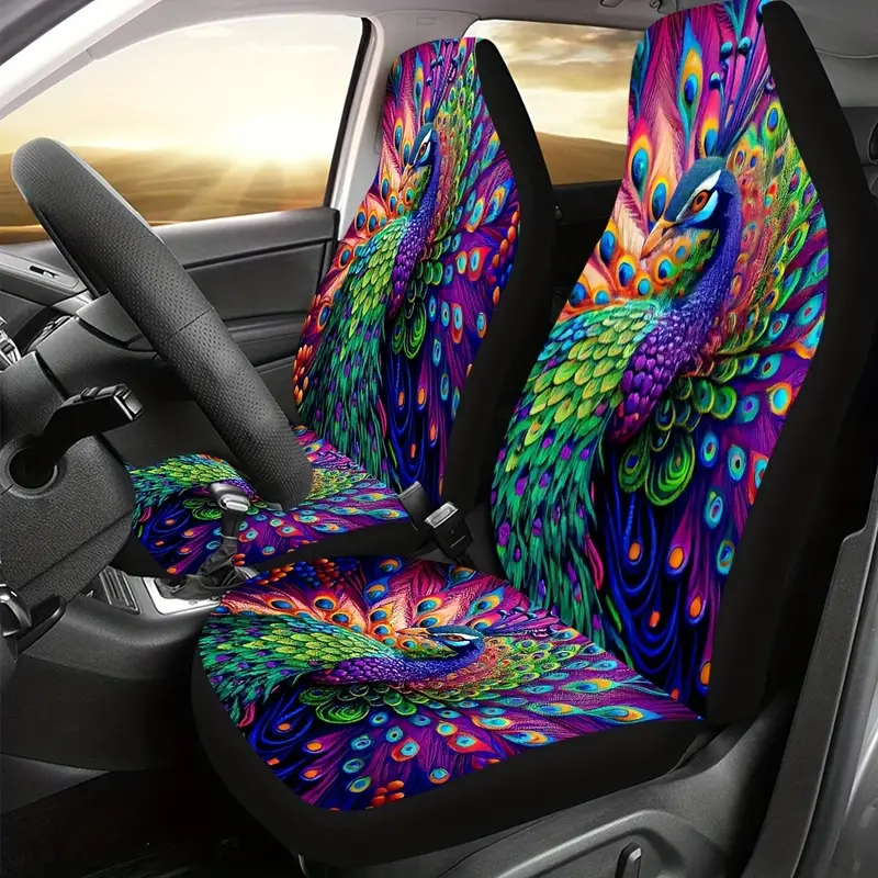 Phoenix Printed Car Seat Cover Front Seats, Bucket Seat Protector