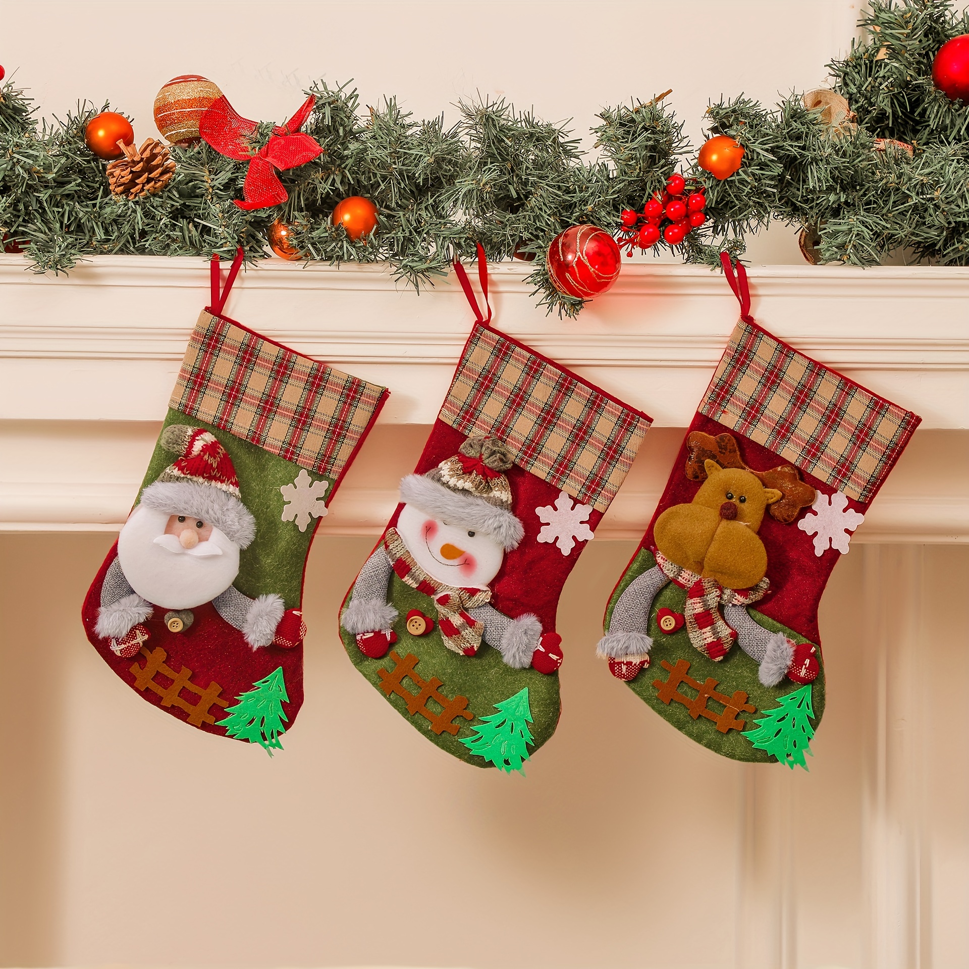 Porte-Couvert Noël, 12Pcs Porte-Couverts Chaussettes Noël Couteaux Et  Fourchettes Décoré De Flocons De Neige Décoration Pour[u2133]