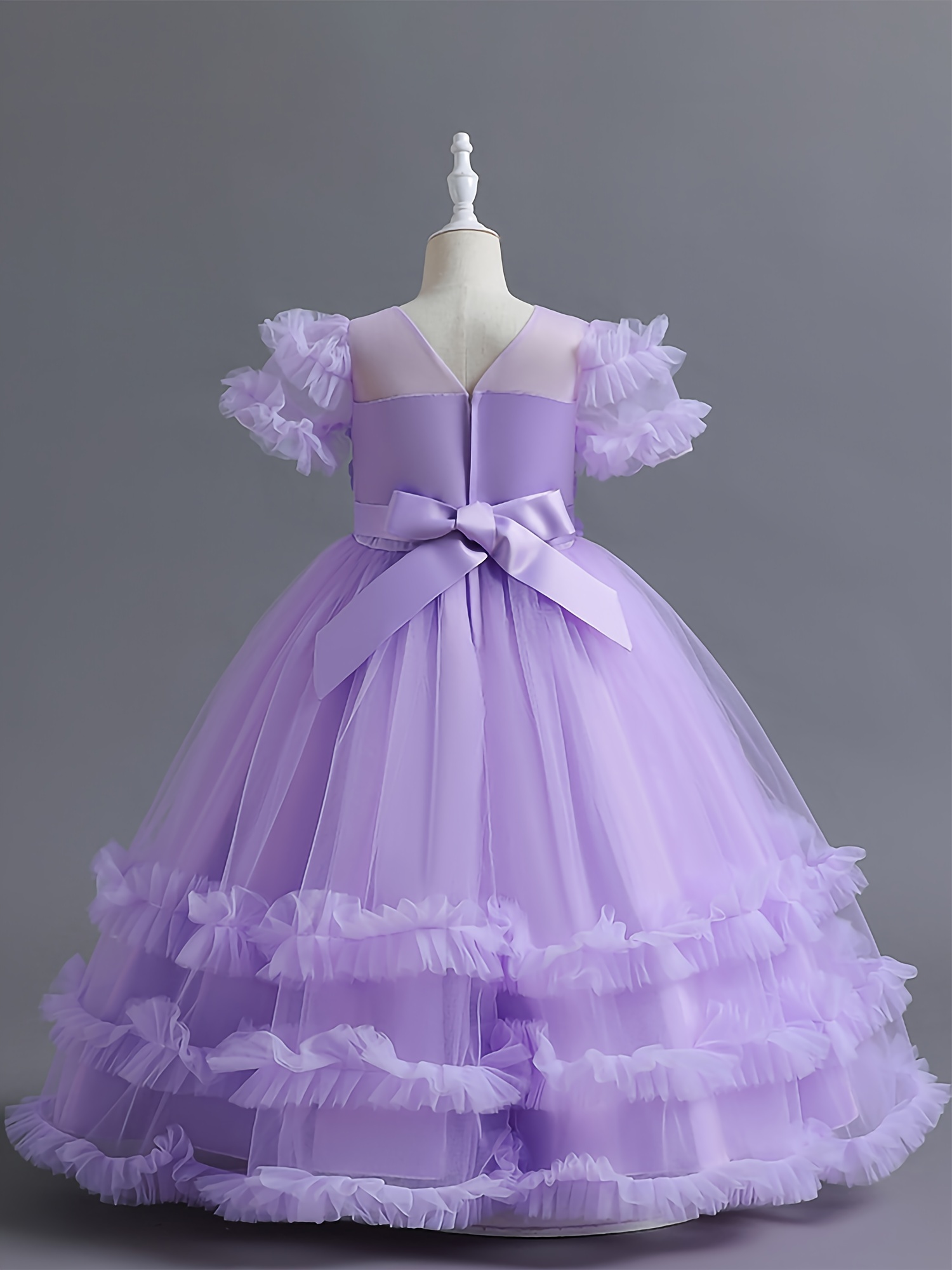 Deep Purple Flower Girl Dresses