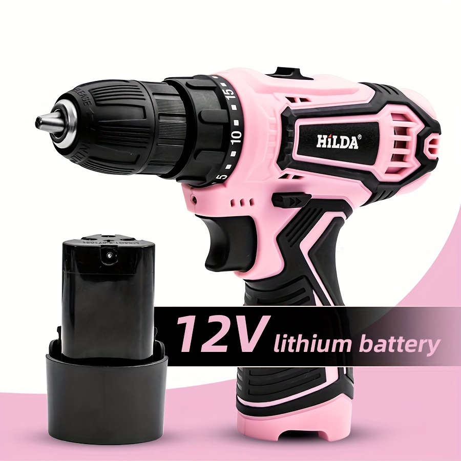 Areyourshop 12V 32N.m 2-Speed Electric Cordless Drill Mini Drill Electric  Screwdriver Power Drill Driver