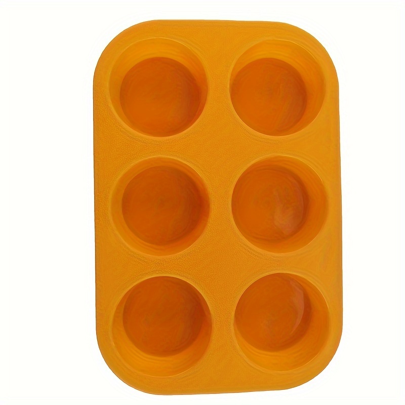 Silicone Muffin Pan, Non-stick Baking Cupcake Pan, 6 Cavity Pudding Mold,  Oven Accessories, Baking Tools, Kitchen Gadgets, Kitchen Accessories - Temu