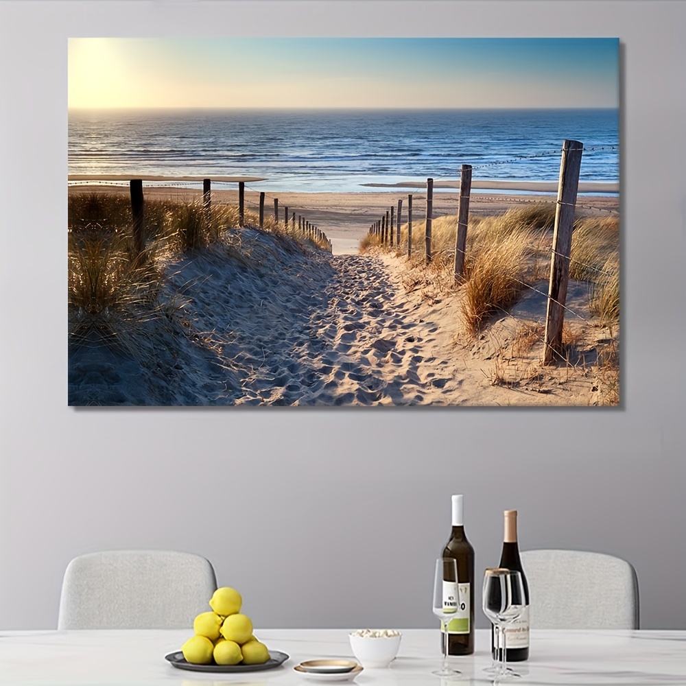 1pc Poster In Tela, Arte Moderna, Bellissima Stampa Di Finestra Sulla Spiaggia  Del Mare, Regalo Ideale Per Il Soggiorno, La Cucina, La Decorazione Della  Parete, La Decorazione Della Casa, La Decorazione Della