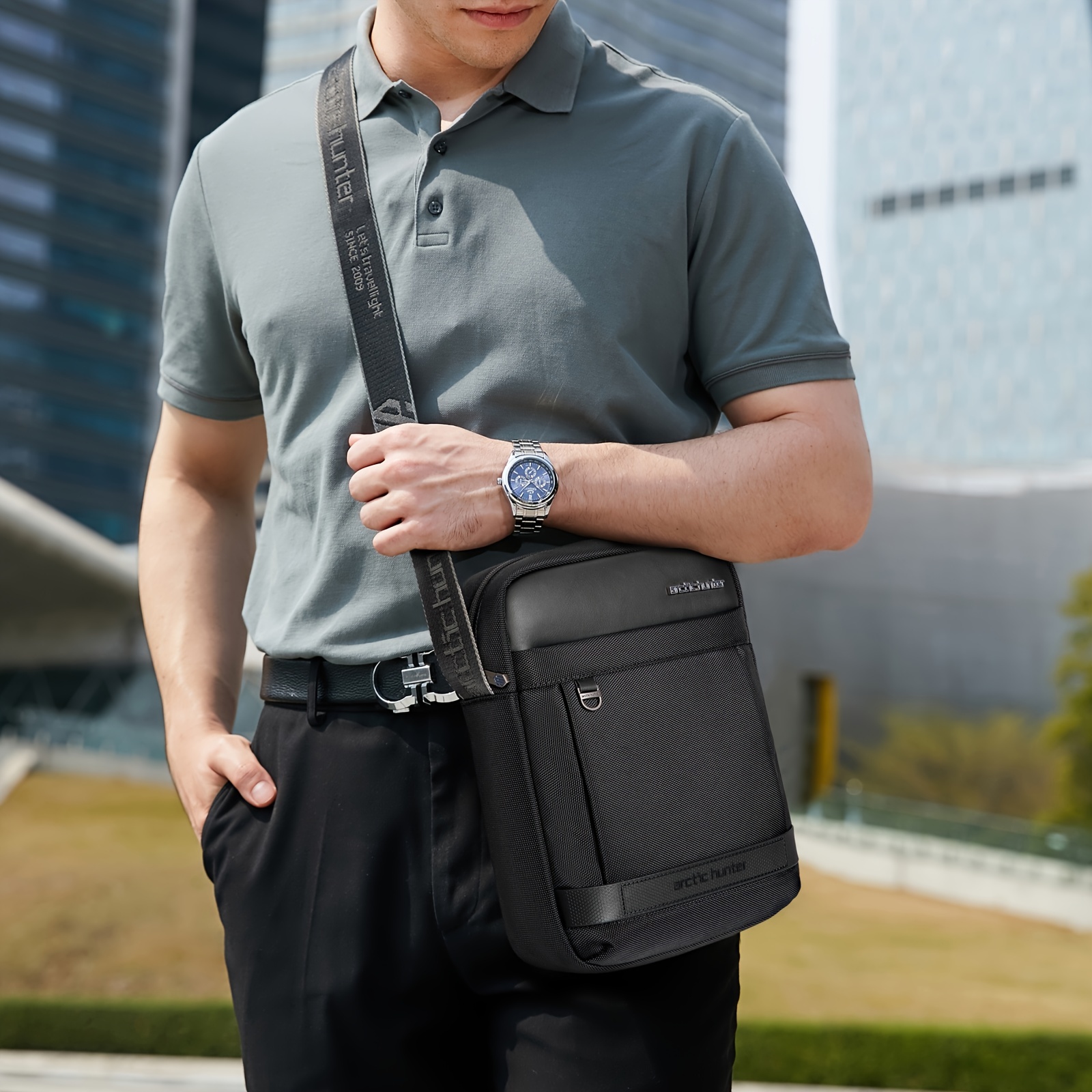 Men's New Fashion Casual Business Shoulder Bags Travel Sports Outdoor  Messenger Bag Crossbody Sling Hanging Bags Pack For Male