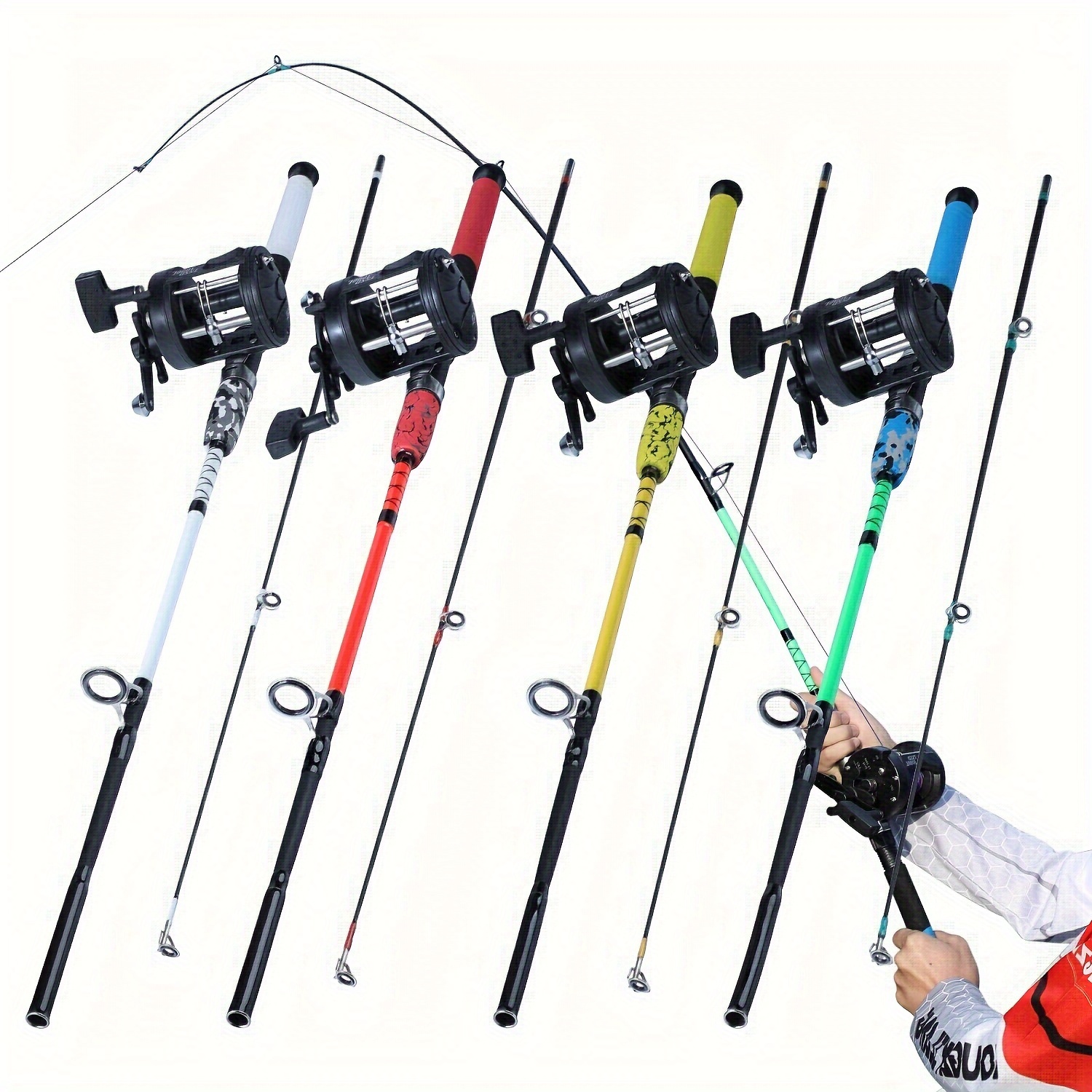 Sougayilang Fishing Rod Reel Combo Including 2 Sections - Temu