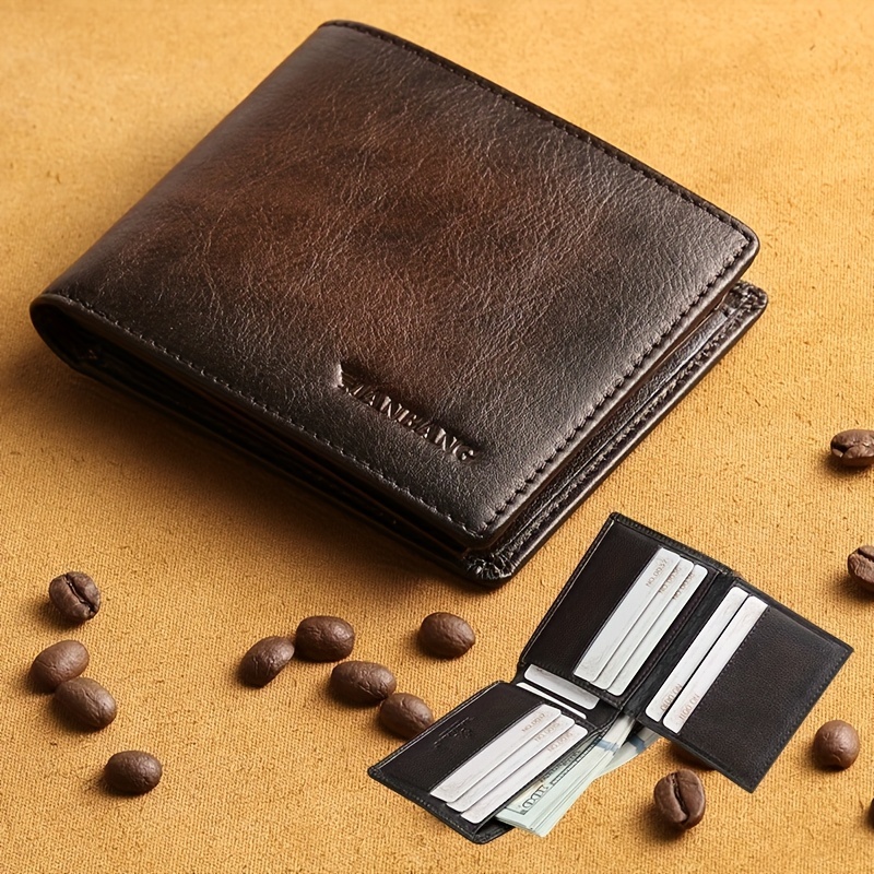 Latest Fashion Genuine Leather Men's Small & thin Wallets