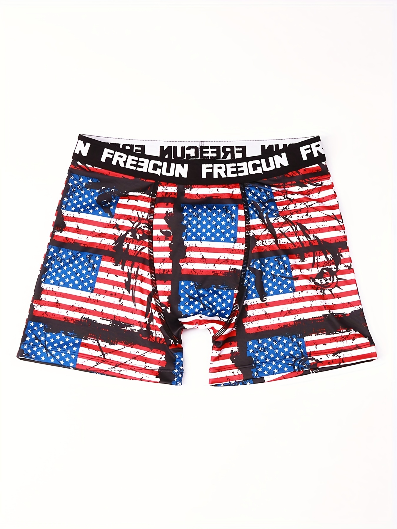 Men's American Flag Print Boxer Fast dry Polyester - Temu