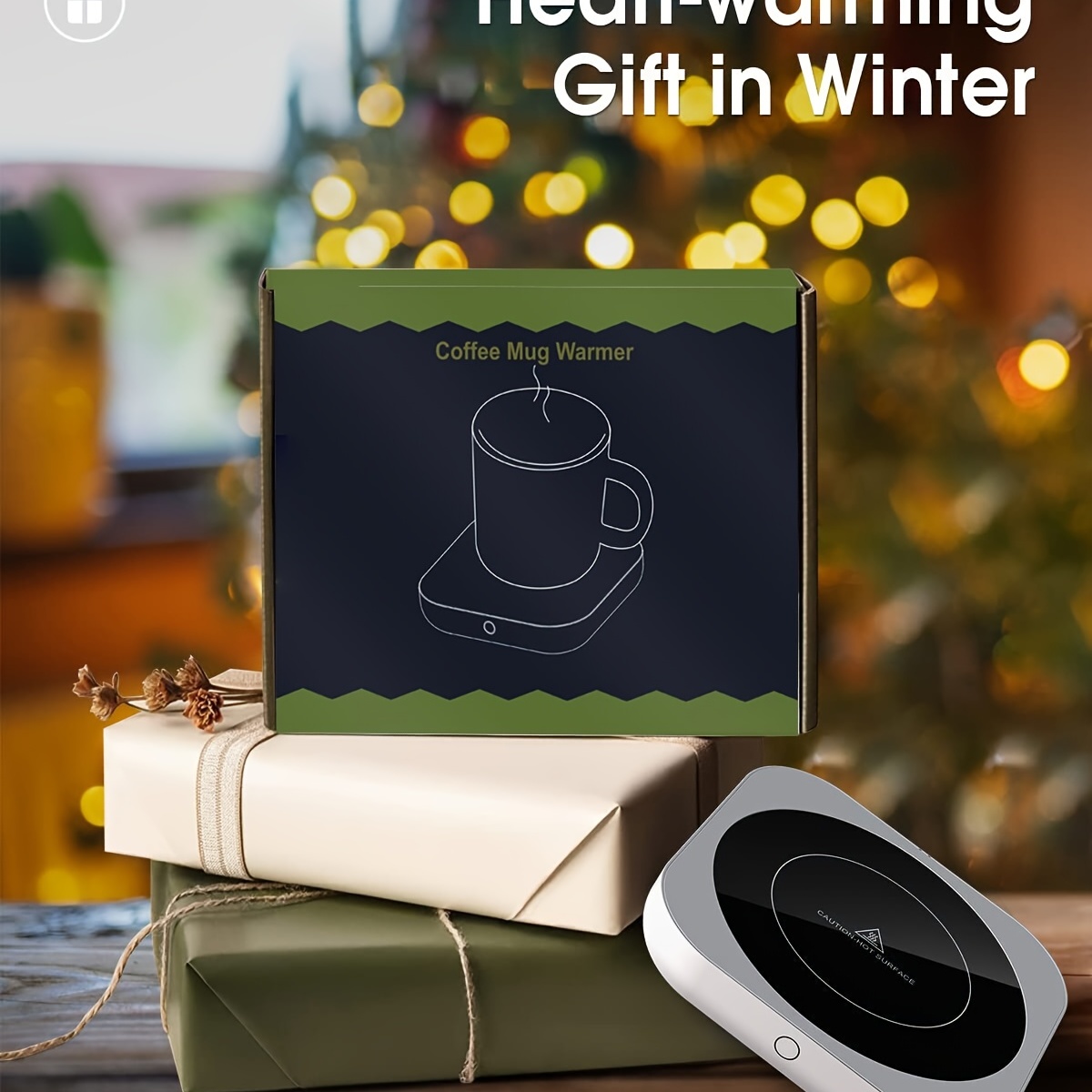 Coffee Mug Warmer for Desk with Auto Shut Off, Coffee Cup Warmer for Desk  Office Home-Holiday Coffee Gifts