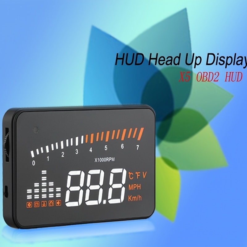 HUD Head Up Display Voiture Universelle,Tête D'affichage Horloge