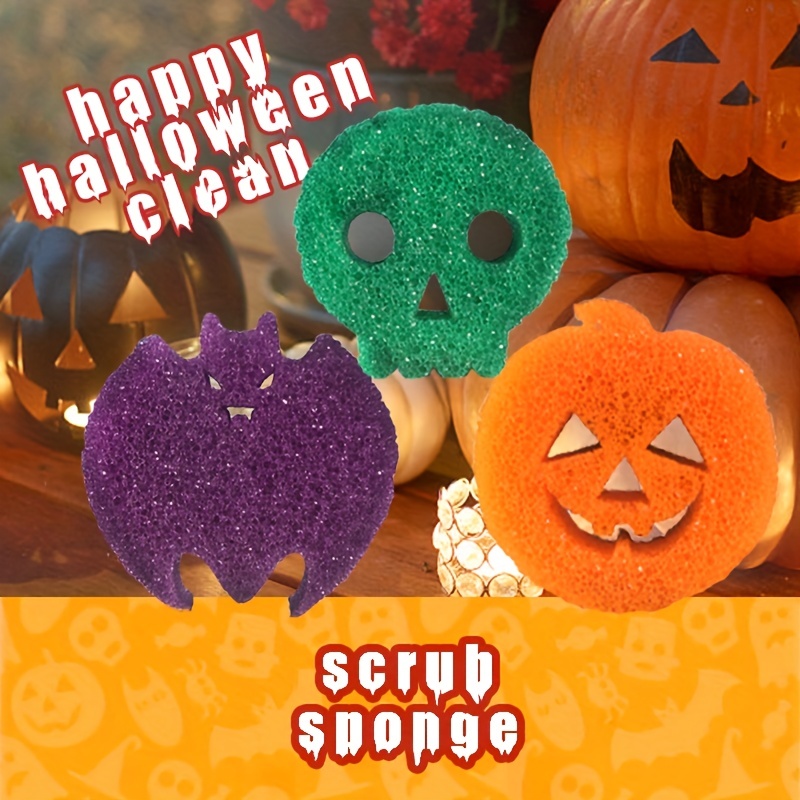 Scrub Daddy Halloween Shapes 'Pumpkin' All Purpose Cleaning Sponge