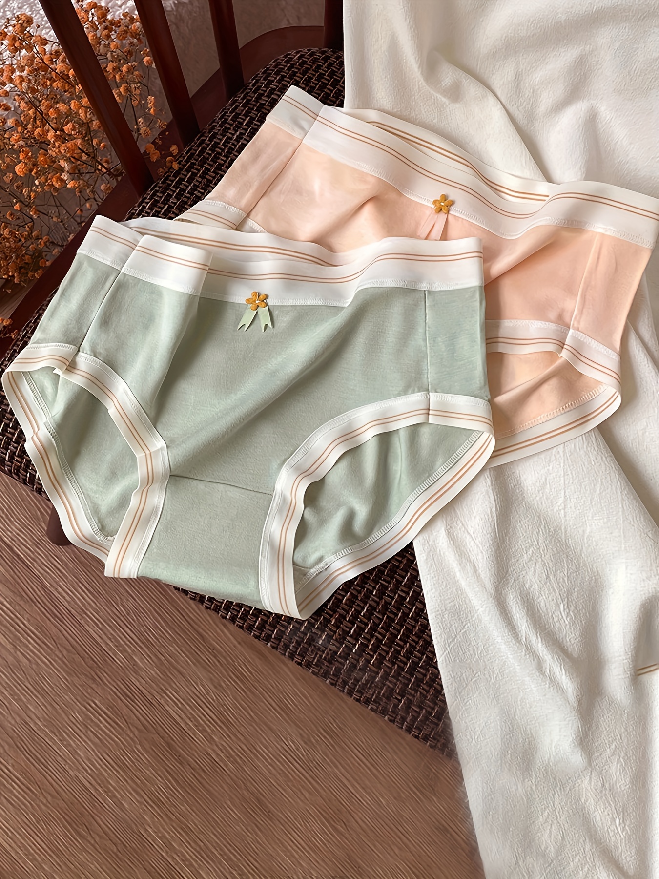 Girls Simple Triangle Pants Elegant Underwear Comfy Girls - Temu