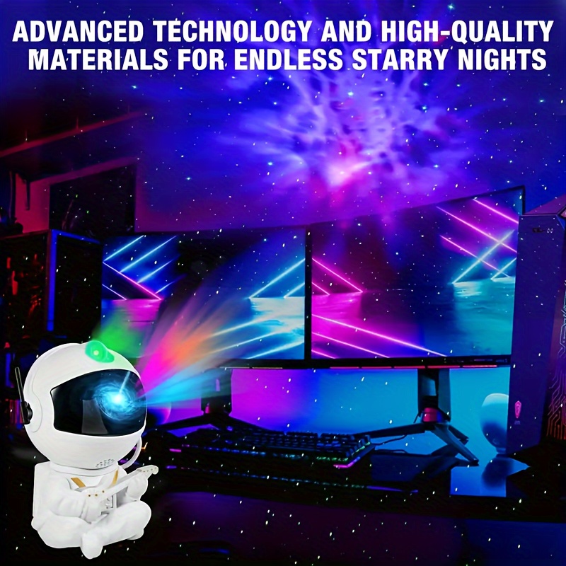 Star Night Light Projector With Timer Christmas Astronaut - Temu Philippines