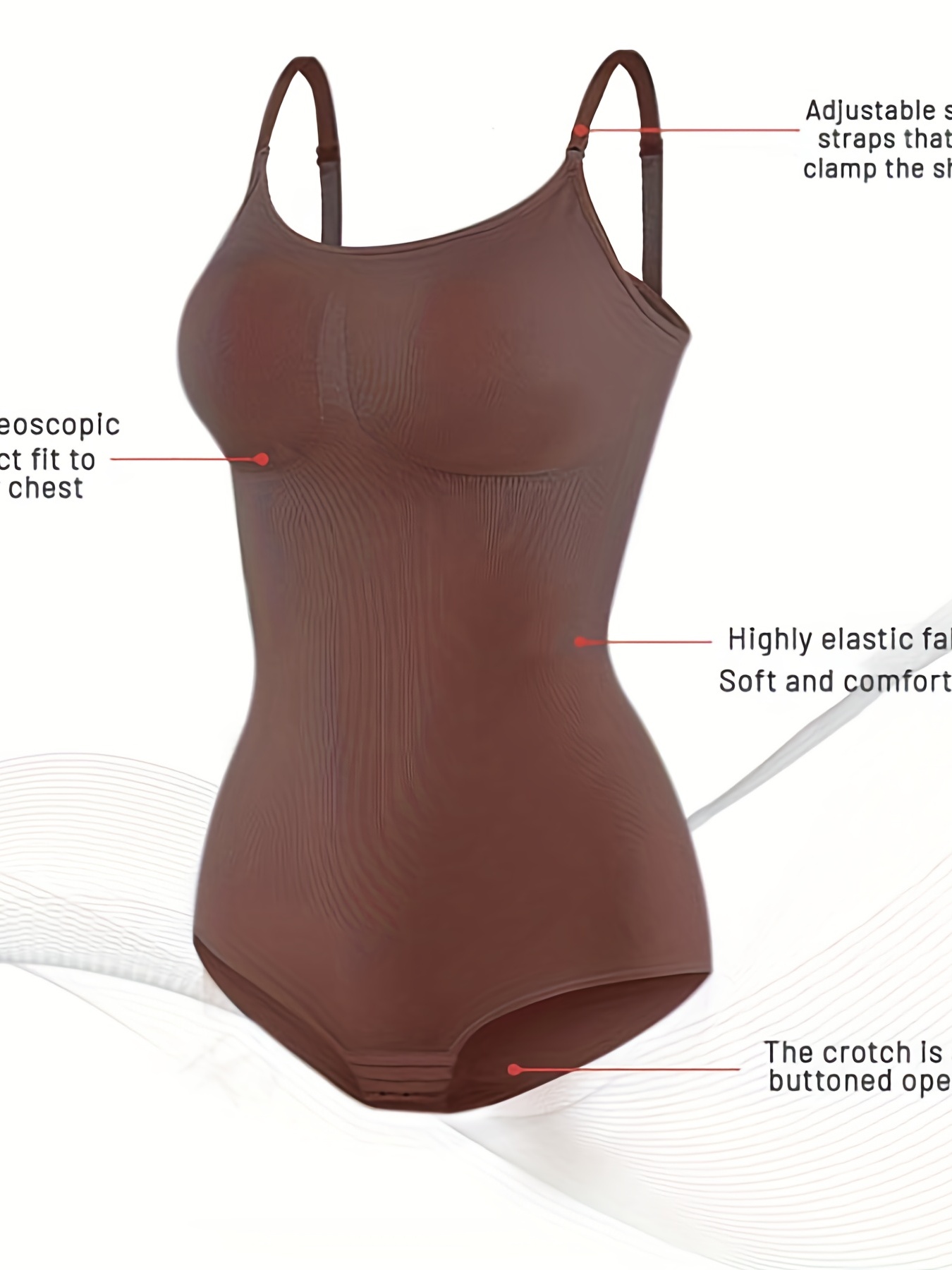 Seamless Bodysuit for Women Tummy Control Shapewear Mid-Thigh Full