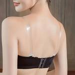 2pcs Sheer Invisible Bra Straps, Comfortable Elastic Non-slip Bra Straps, Women's Lingerie & Underwear Accessories