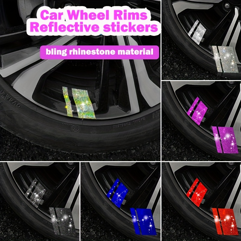 7pcs Butterfly Crystal Car Stickers, Bling Rhinestone Crystal Rhinestone Car