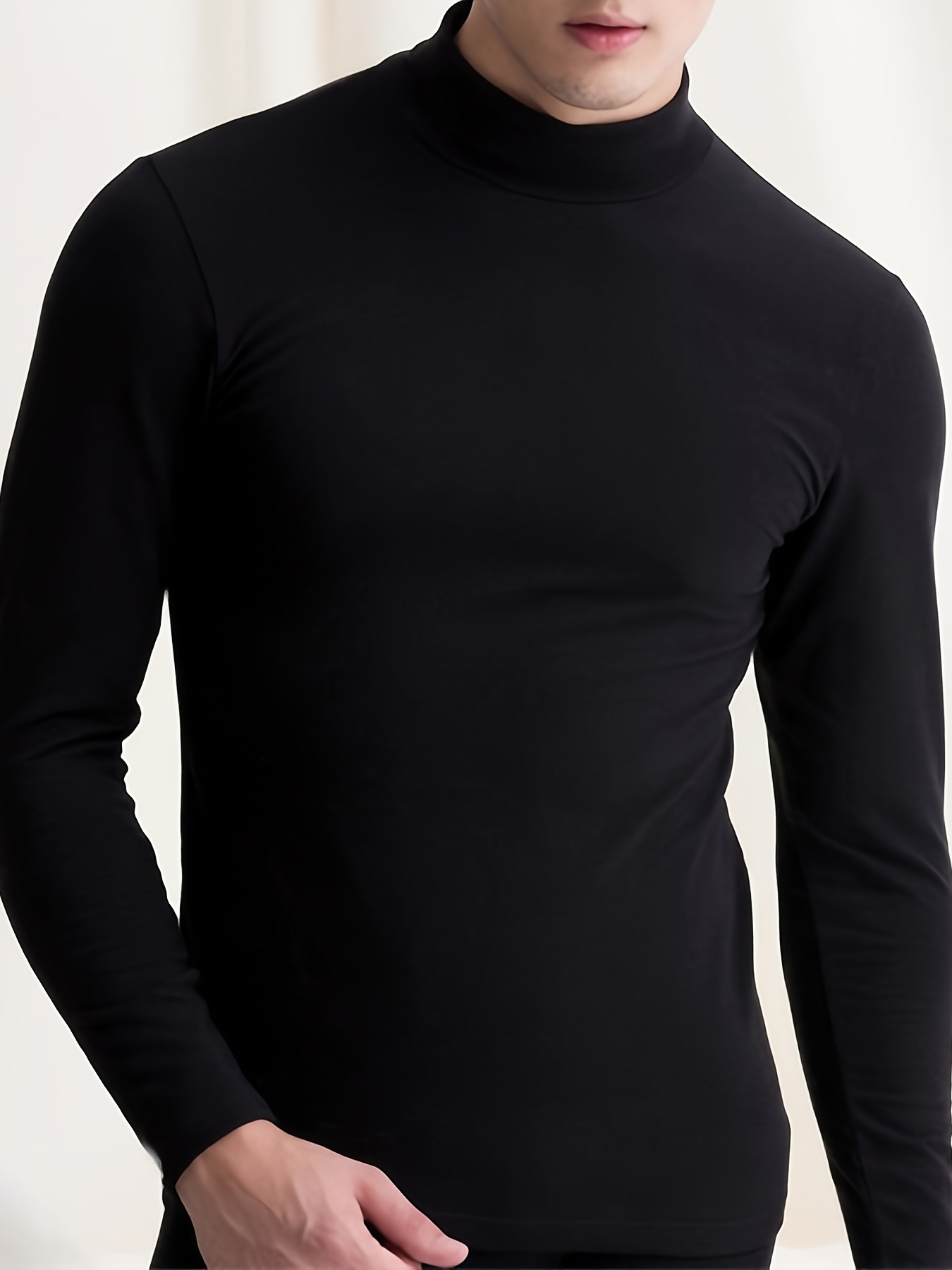 Classic Warm Tops Men's Thermal Underwear Tops Long Sleeve - Temu
