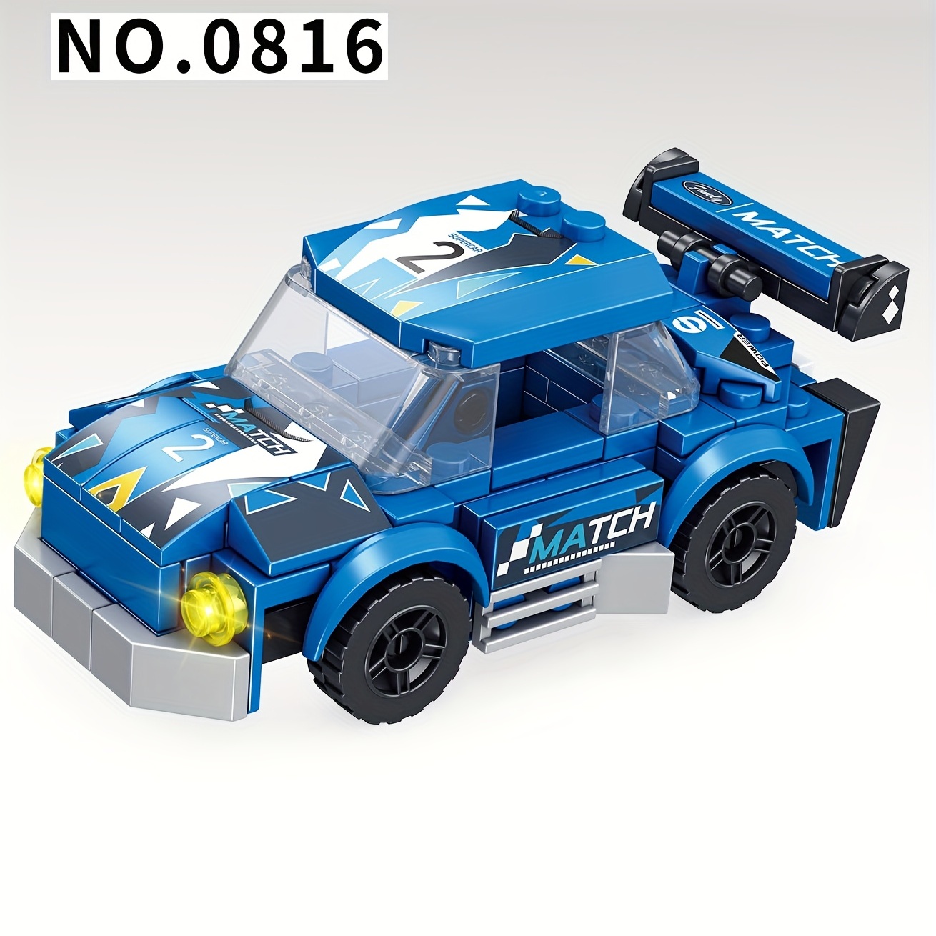 Compatível Com Lego Blocos De Construção Carro Corrida Montagem