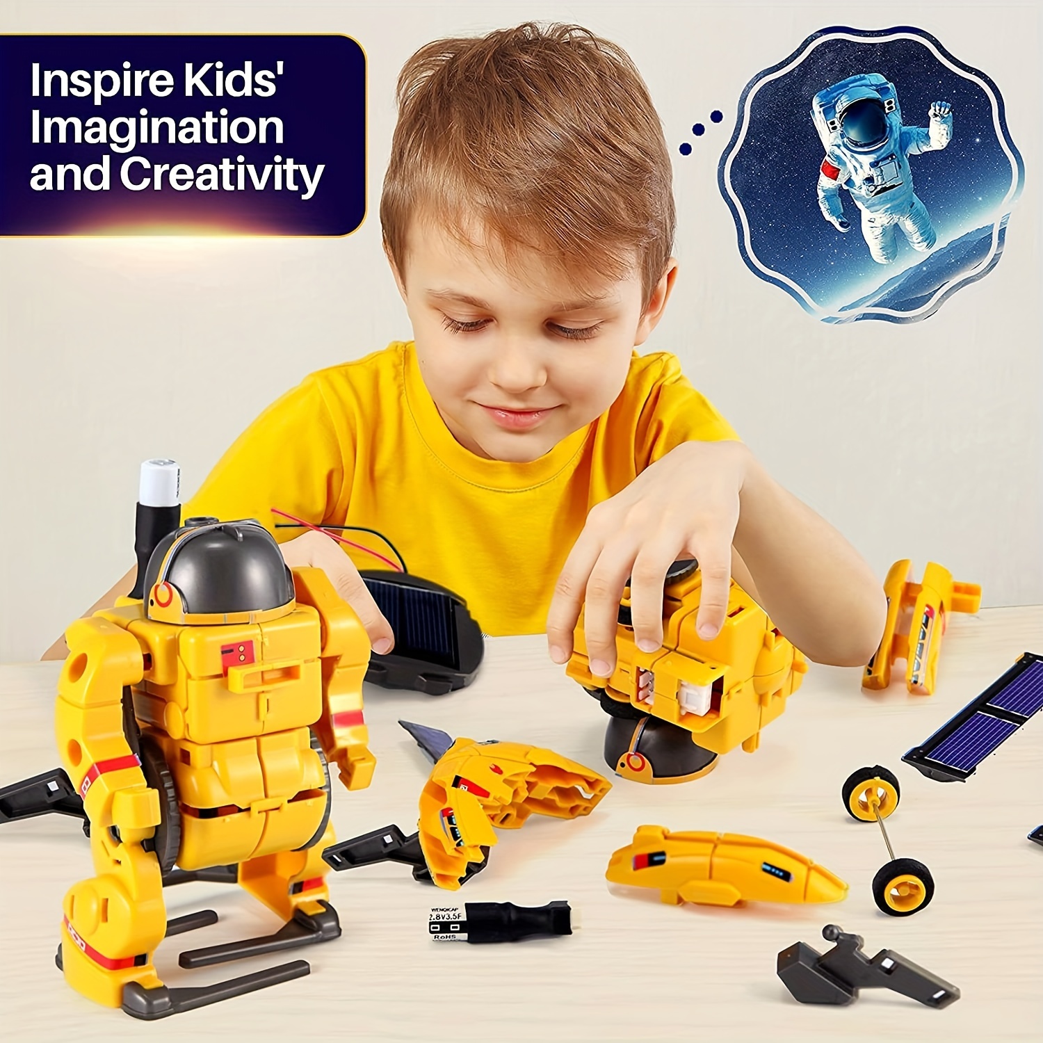 Building Experiments Robots, Stem Projects For Kids Age 8-12, Science Kits  For Boys, Solar Robot Space Toys Gifts For 8-14 Year Old Teen Boys Girls,  For Teenage Ages 9 10 11 12 - Temu Philippines